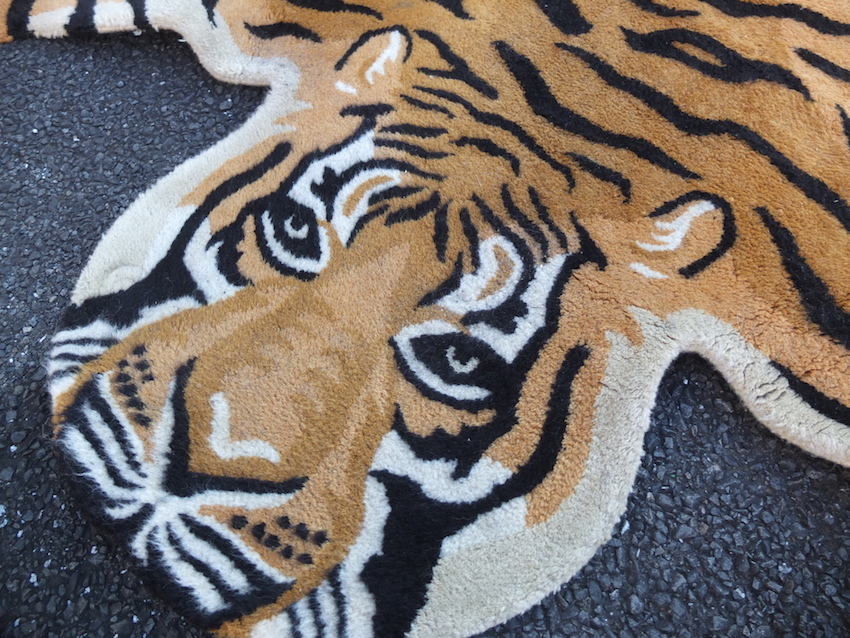 DULTON「Tiger rug」Made in India ダルトン タイガーデザイン ラグ