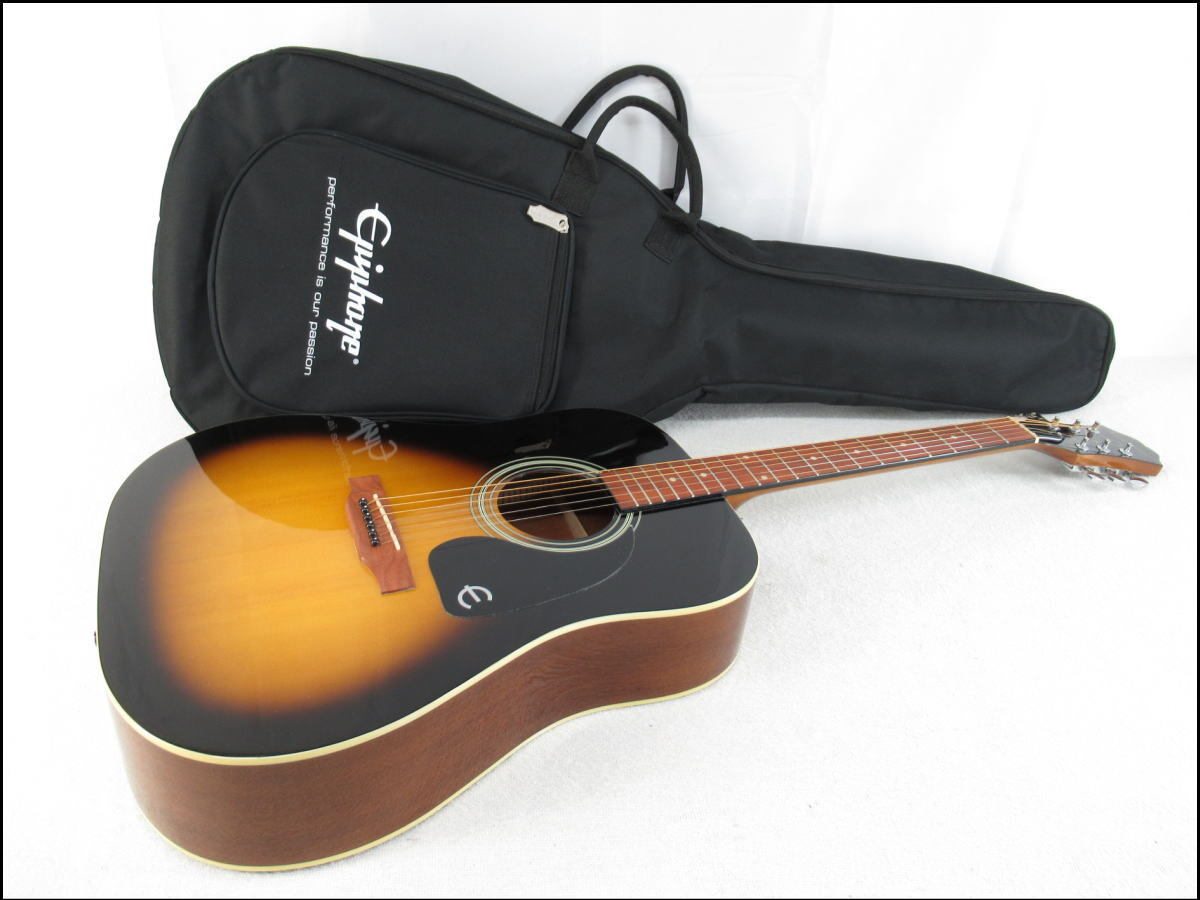 ■061201-008■超美品■Epiphone/エピフォン■アコースティックギター■アコギ■ケース付き■20051300411■DR-100VS■現状■