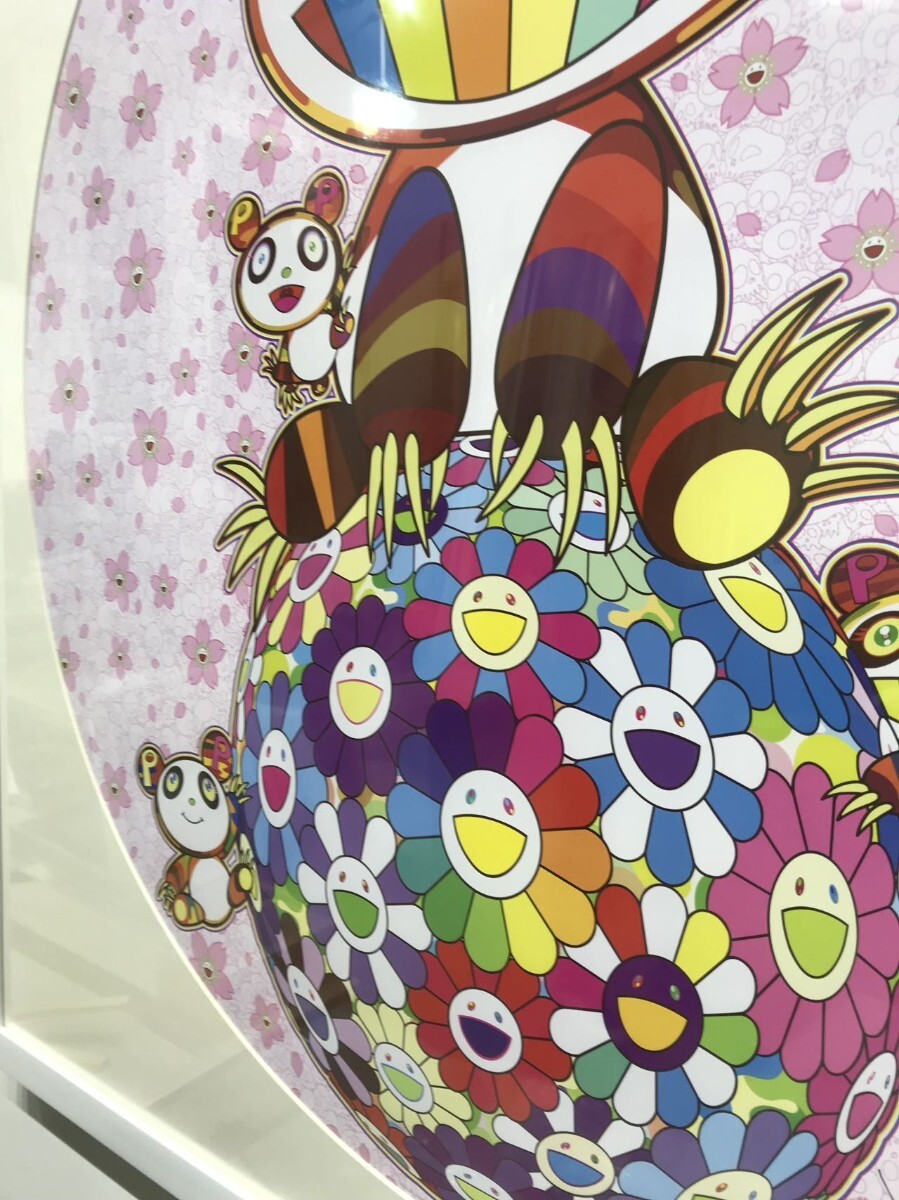 村上隆「Japan Supernatural」2019 ED300 額装済 美品 サクラとパンダ 村上隆 Tonari no Zinagro ポスター ED300
