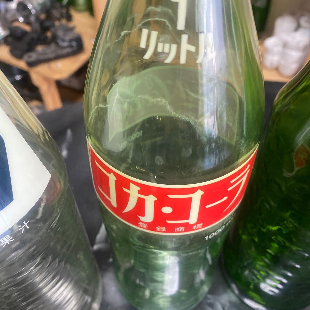 レトロ コカ・コーラ スプライト　ファンタ　瓶時代　看板　ホームサイズ60円 コカコーラ スプライト ファンタ 1L 瓶 ビン 昭和レトロ(コカ・コーラ