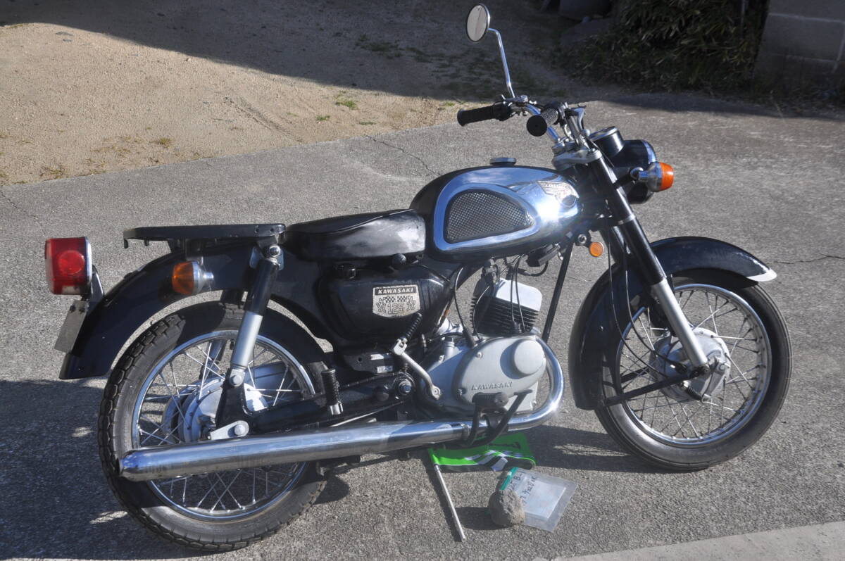 即決！絶版車！旧車！2スト！ カワサキB-1（1970年頃？）125書類
