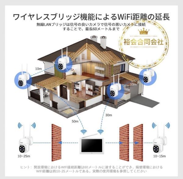 安心保証☆ワイヤレス防犯カメラ8台セット 10.1インチLCDモニター暗視