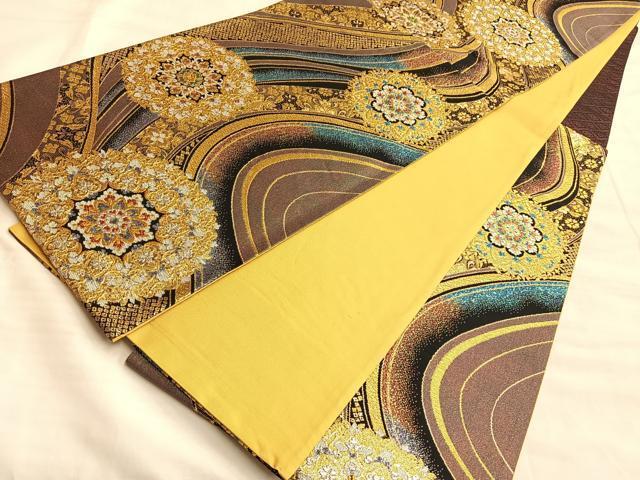 平和屋着物○六通柄袋帯 宝相華 金銀糸 正絹 逸品 BAAL0606du 【公式通販】