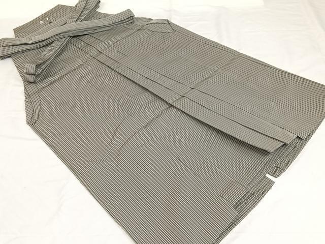 平和屋着物○男性 馬乗り袴 縞 正絹 逸品 AAAM8914ph 【公式通販