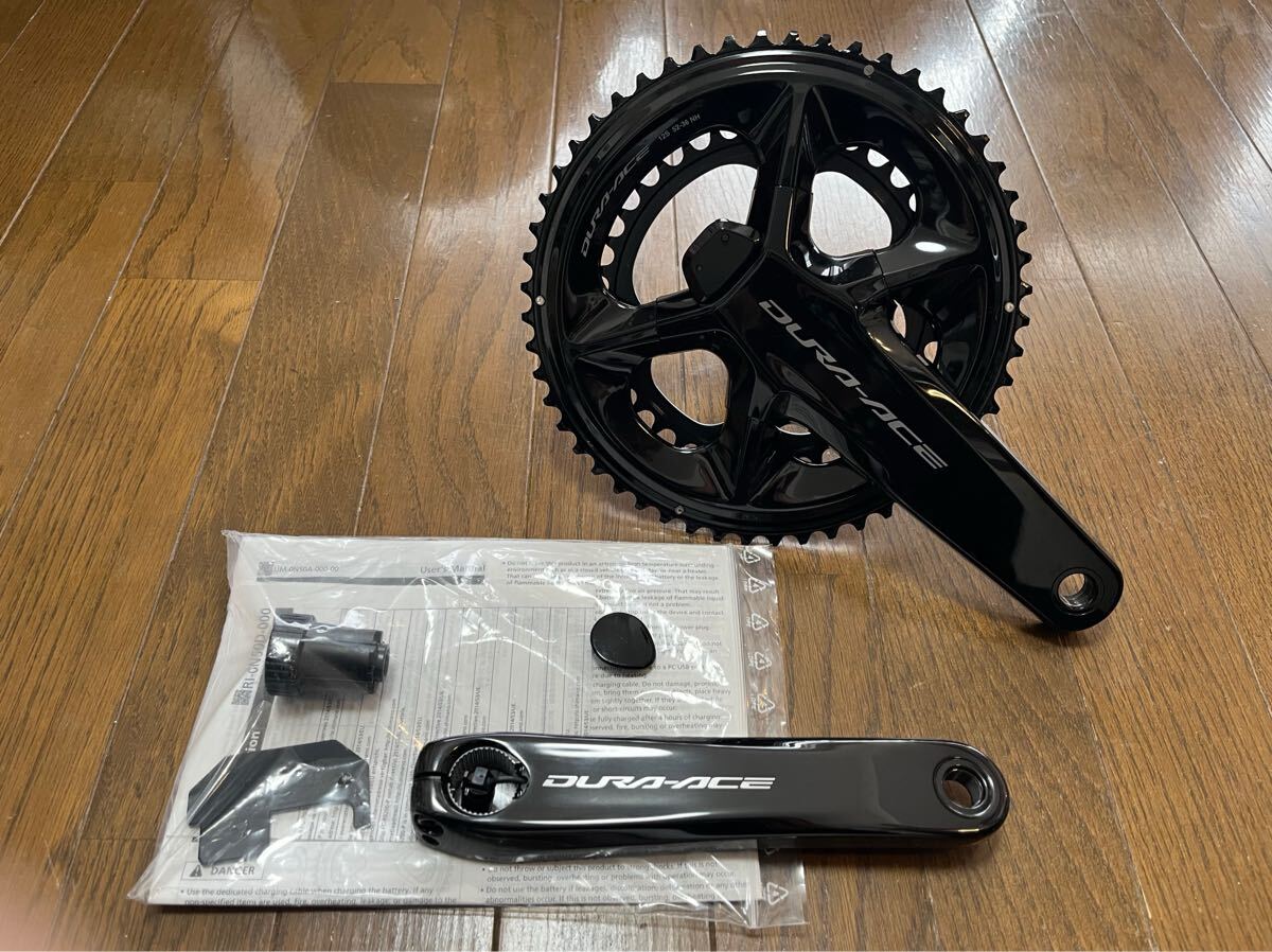 ◆ SHIMANO FC-R9200-P DURA-ACE 170mm 52/36T 2x12s 両足計測 パワーメーター 新車外し クランク セット BCD 110mm シマノ