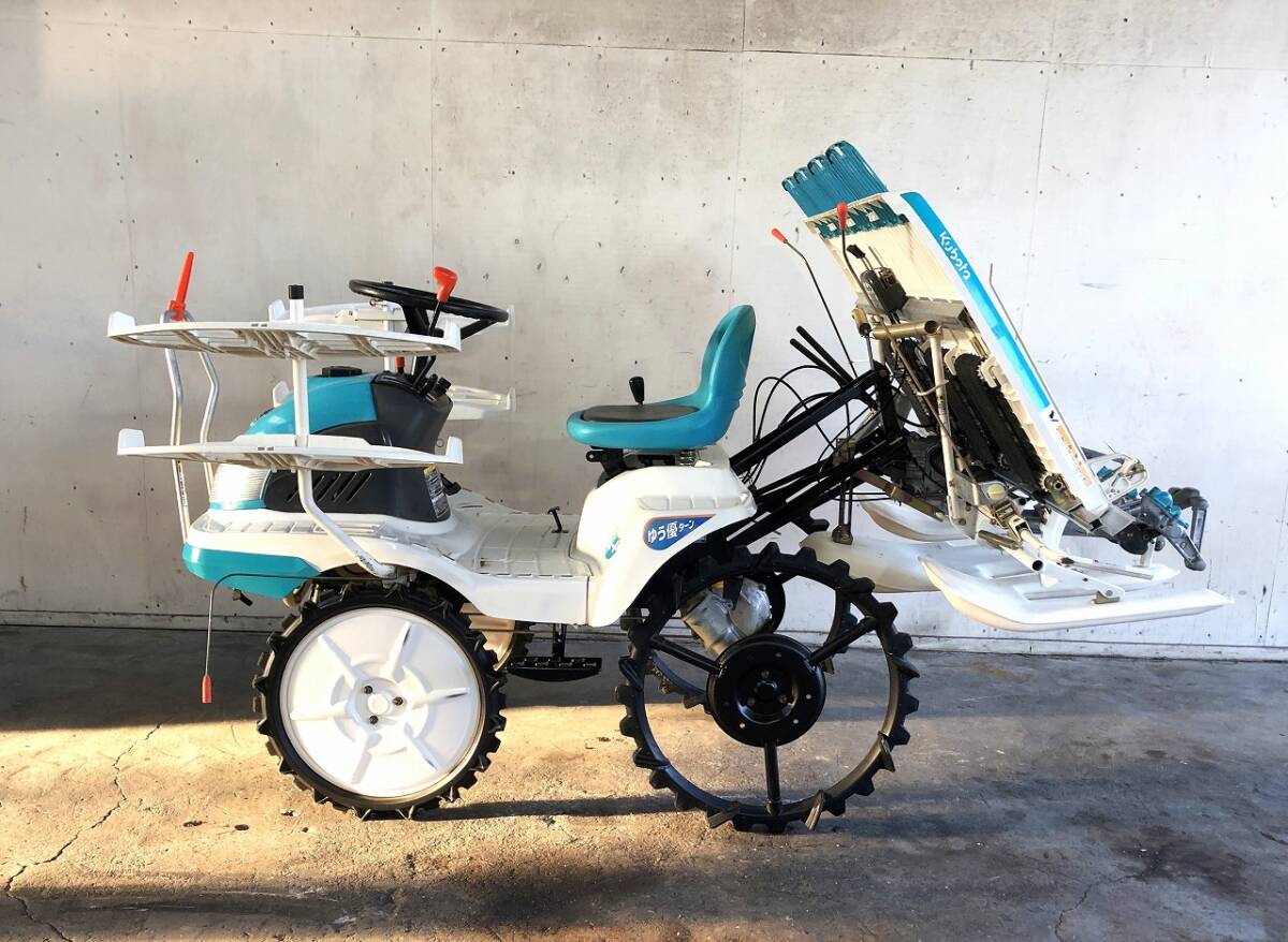 【三重県津市】使用少なめ・清掃・整備済み クボタ 田植機 JC4 状態良好 4条植え リコイル クランク 無段変速 軽トラ_3