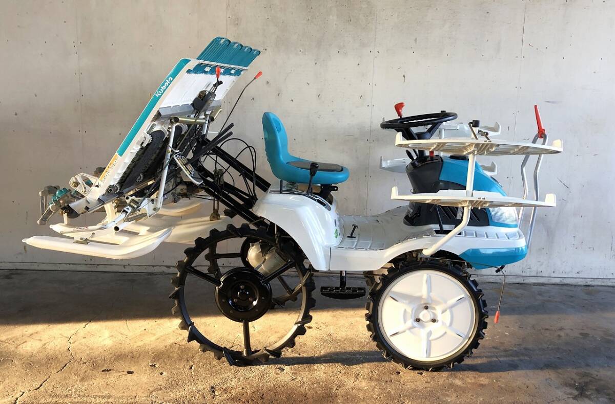 【三重県津市】使用少なめ・清掃・整備済み クボタ 田植機 JC4 状態良好 4条植え リコイル クランク 無段変速 軽トラ_4