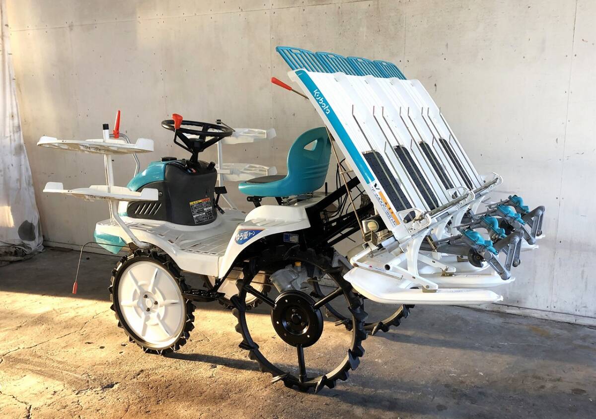 【三重県津市】使用少なめ・清掃・整備済み クボタ 田植機 JC4 状態良好 4条植え リコイル クランク 無段変速 軽トラ_5