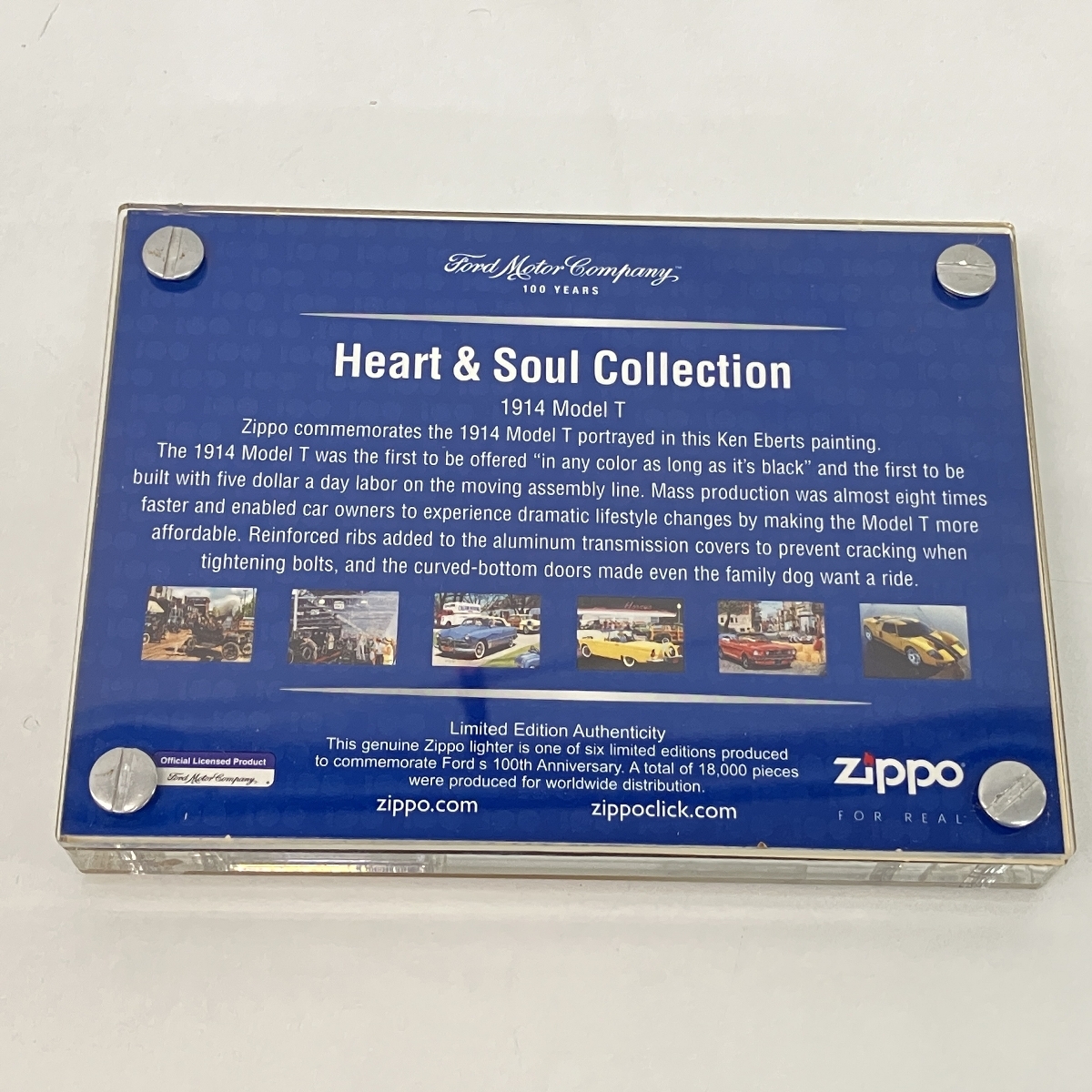 ZIPPO Collector Edition 1914 Model T Ford Motor Company 100 YEARS