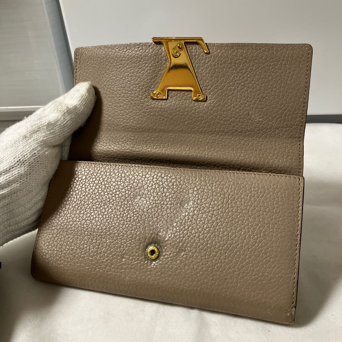 2017年式・美品】 LOUIS VUITTON ルイヴィトン 長財布 カプシーヌ 