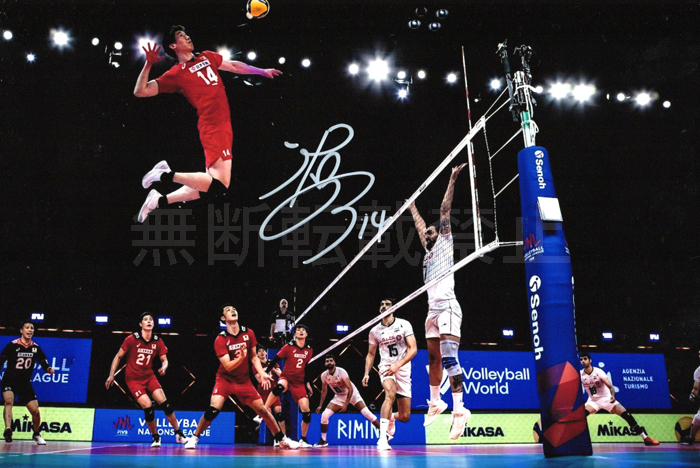 石川祐希 直筆サインフォト バレーボール 日本代表 Yuki Ishikawa