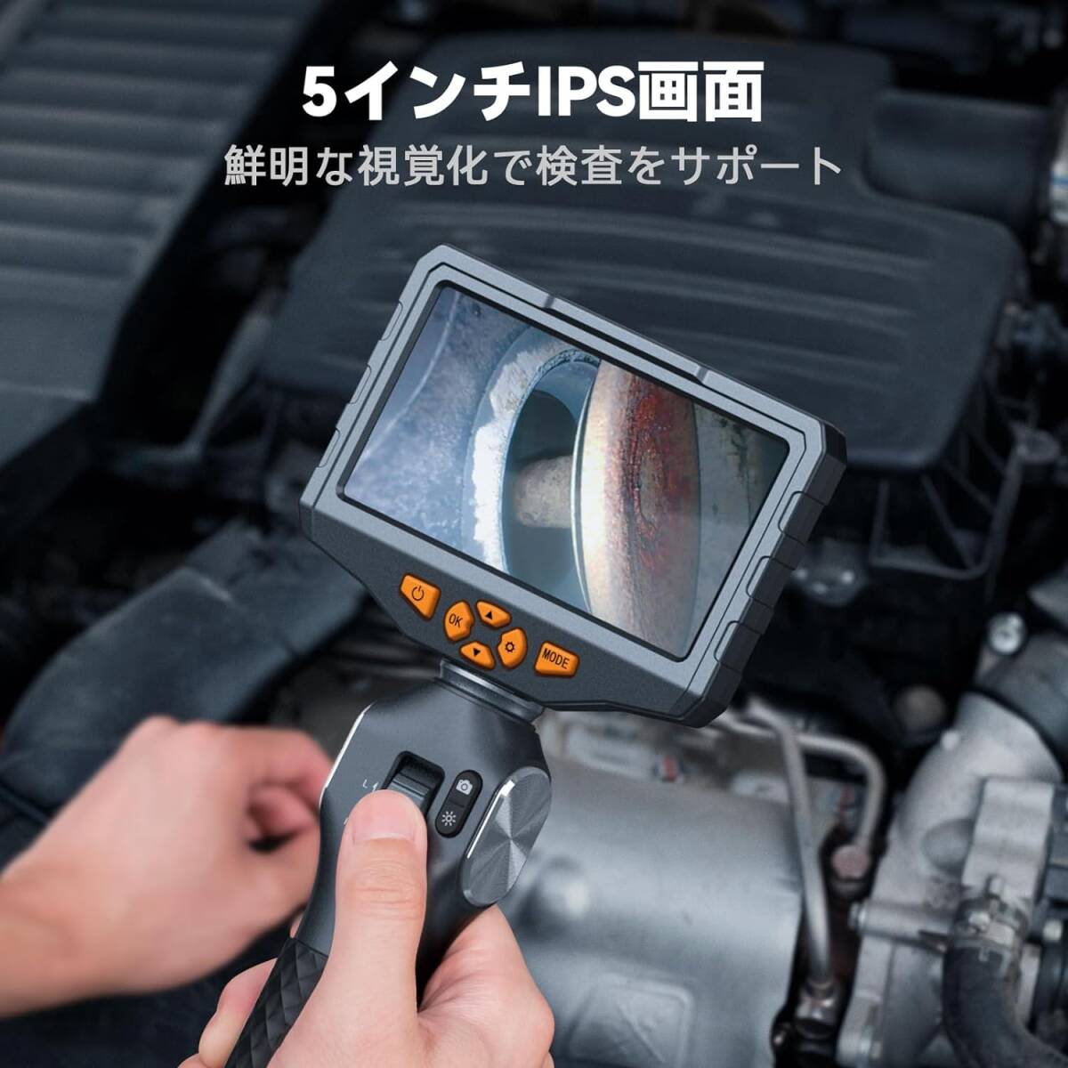 TD500 Teslong 内視鏡カメラ ファイバースコープ 工業用内視鏡 先端 