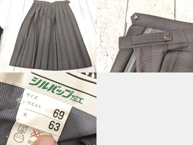 【as242】新潟県 東北中学校 女子用学生服 制服 ブレザー+夏服・冬服スカート◆f29