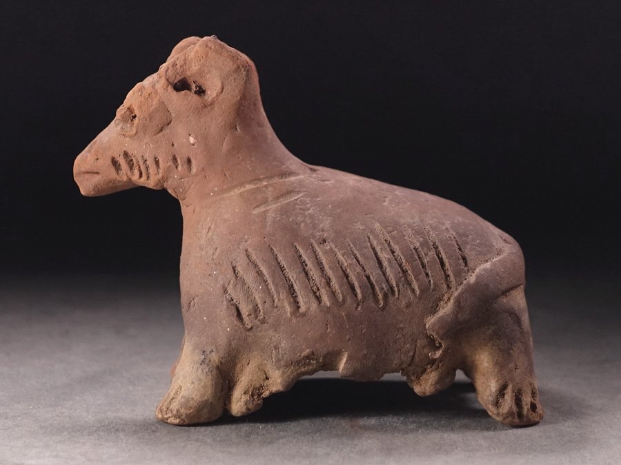 ∇花∇古代中国副葬品 動物形土器 犬形 形象土器 明器3(土器)｜売買