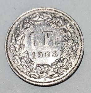 スイス1フラン硬貨の値段と価格推移は？｜2件の売買データからスイス1