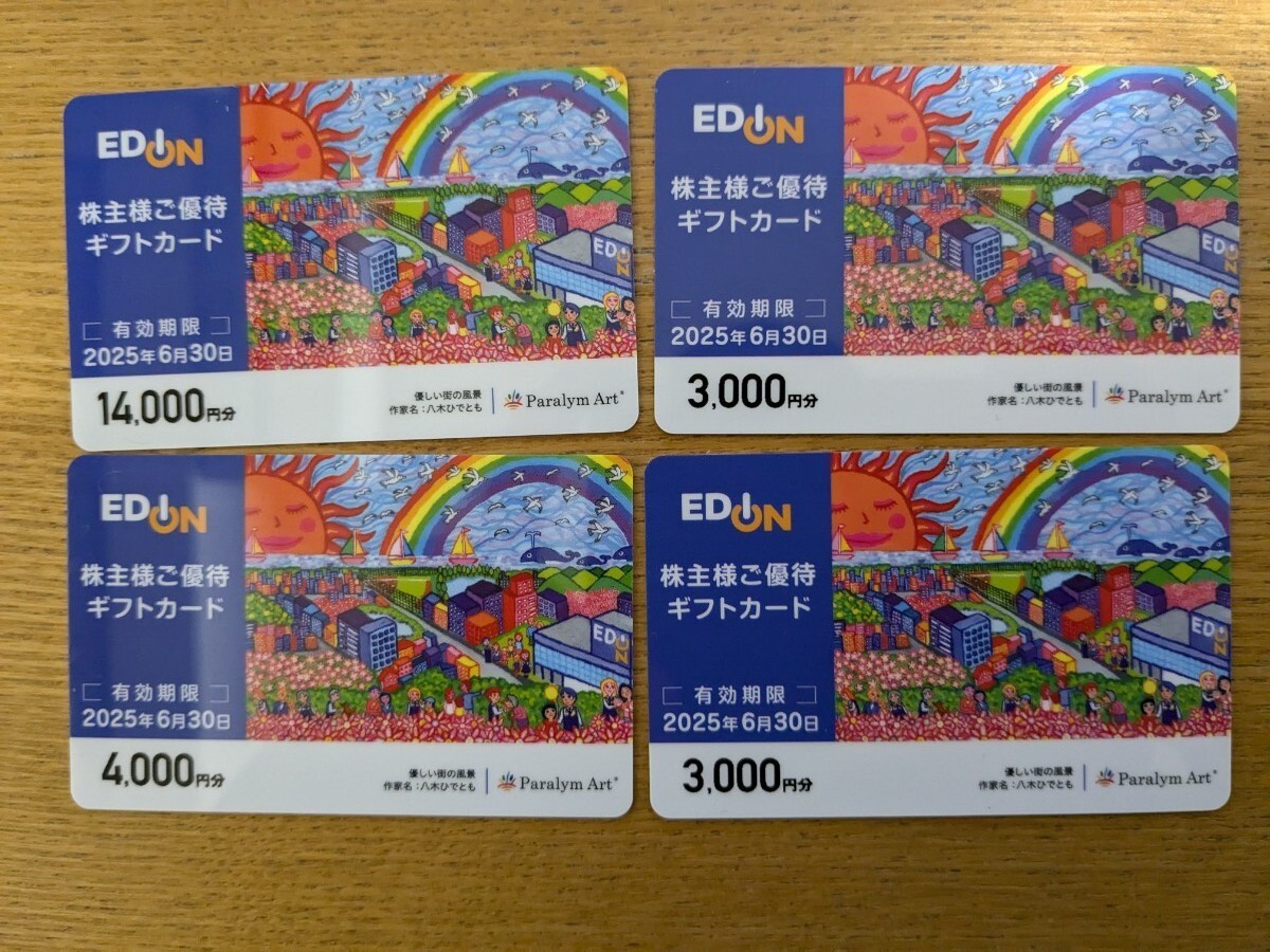 優待券/割引券 エディオン 株主優待 24000円分