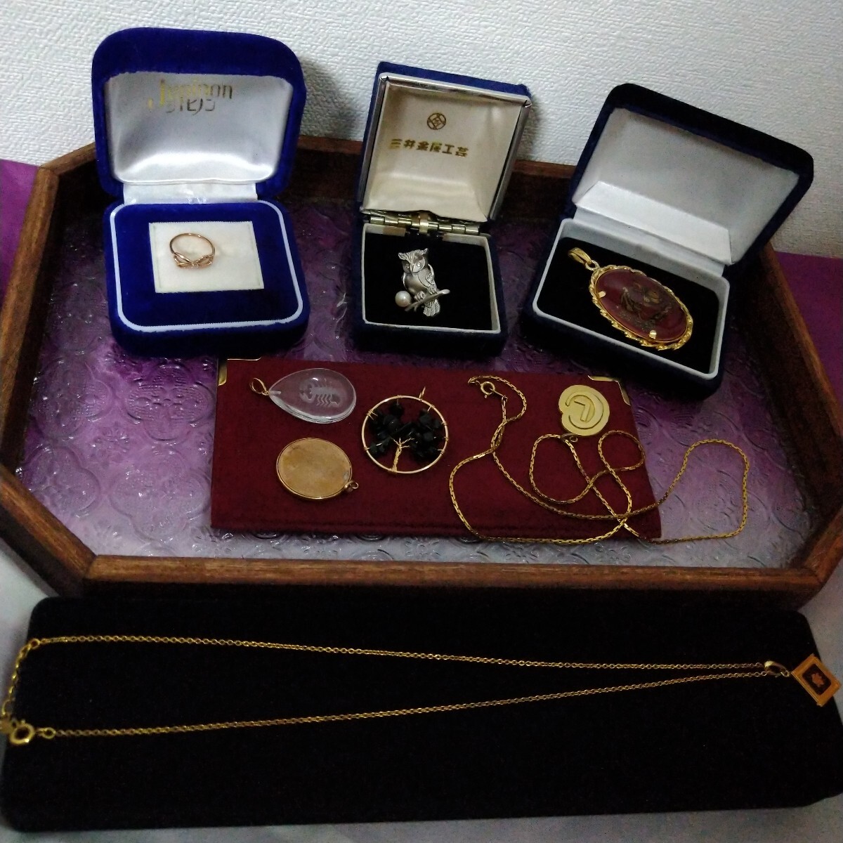遺品整理品 ネックレス 装飾品 リング 指輪 ネクタイピン カフス