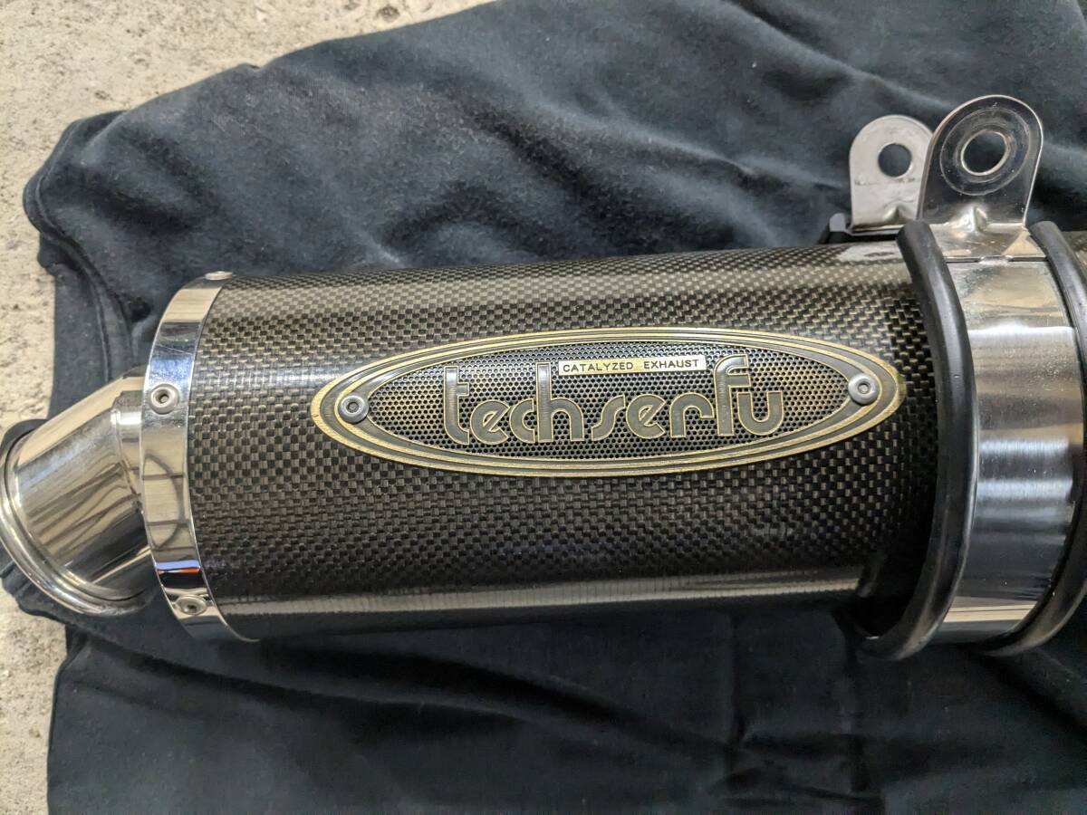 ステンレス照明 techserfu テックサーフ exhaust カーボンマフラー zrx1200r テック
