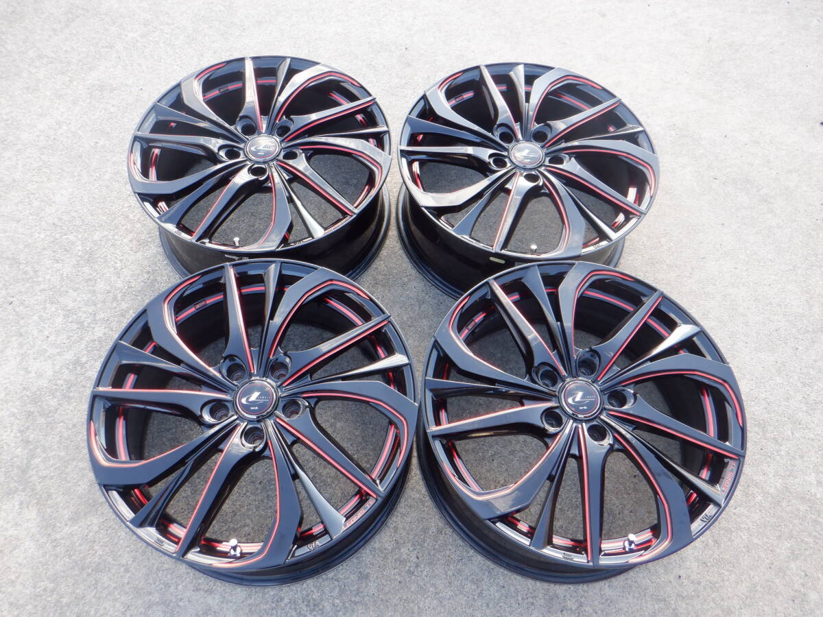18インチ アルミホイール＆タイヤ 4本セット Weds LEONIS TE 18インチ 7J +47 PCD114.3 5H 4枚SET カローラクロス