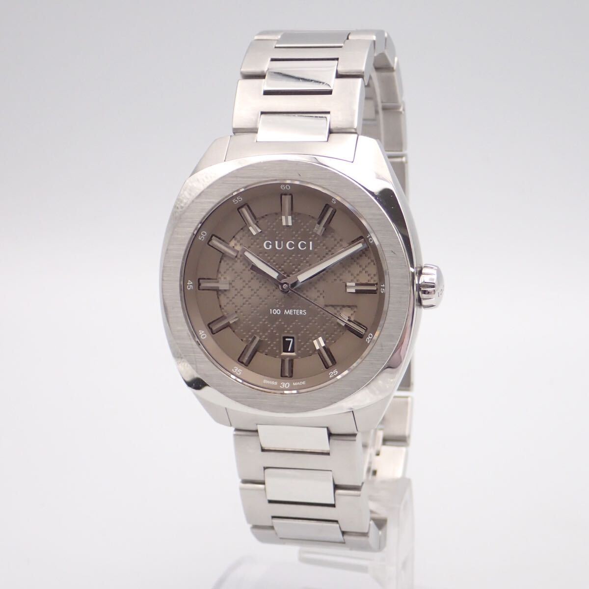 A/え10035【美品】GUCCI グッチ/クオーツ/メンズ腕時計/100M/文字盤 
