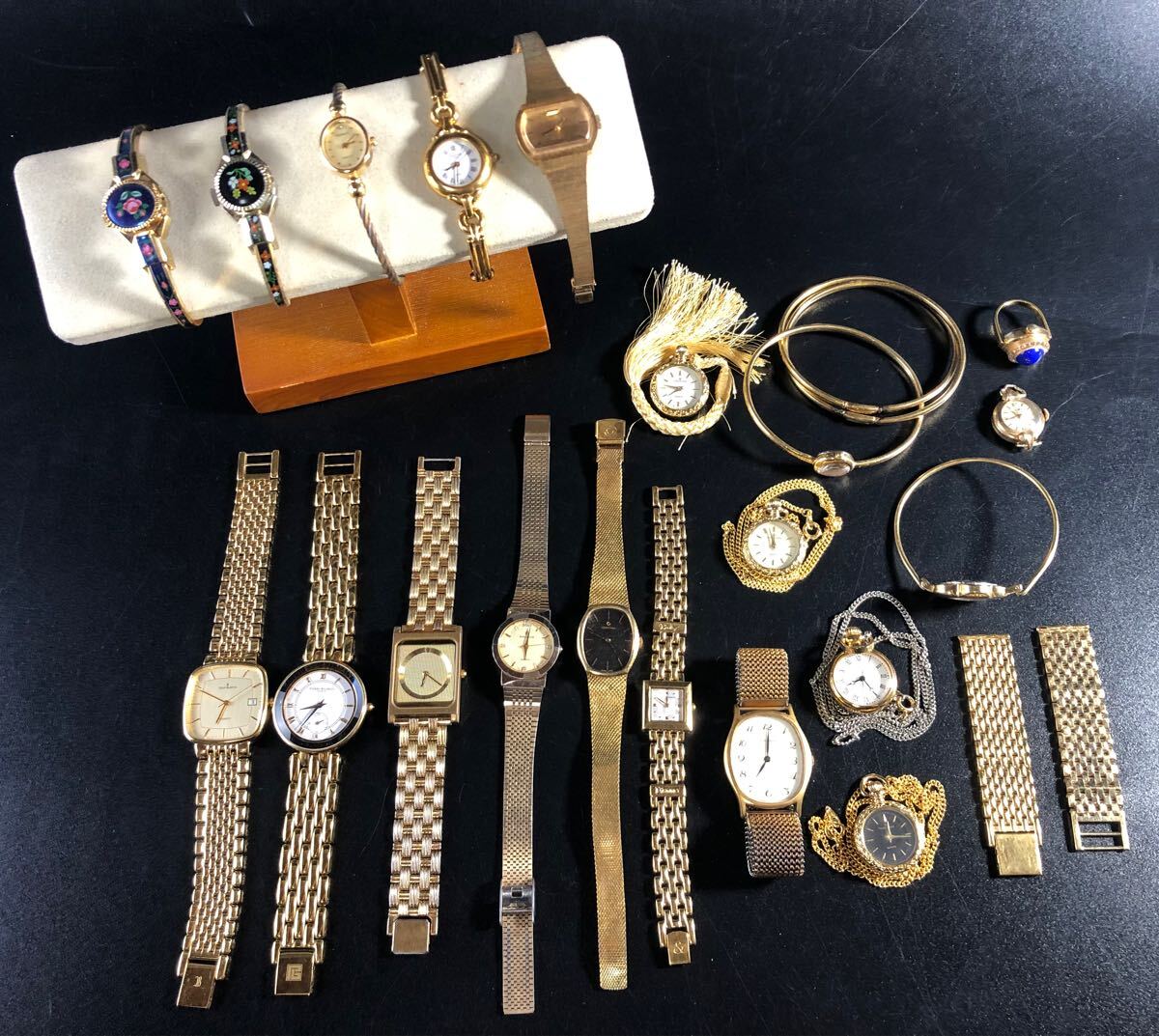 1000円~●★稼働未確認★腕時計 ジュベニア CERTINA ピエールバルマン 他 ゴールド系 QZ まとめ★okoy3279975-207★rt20377_1