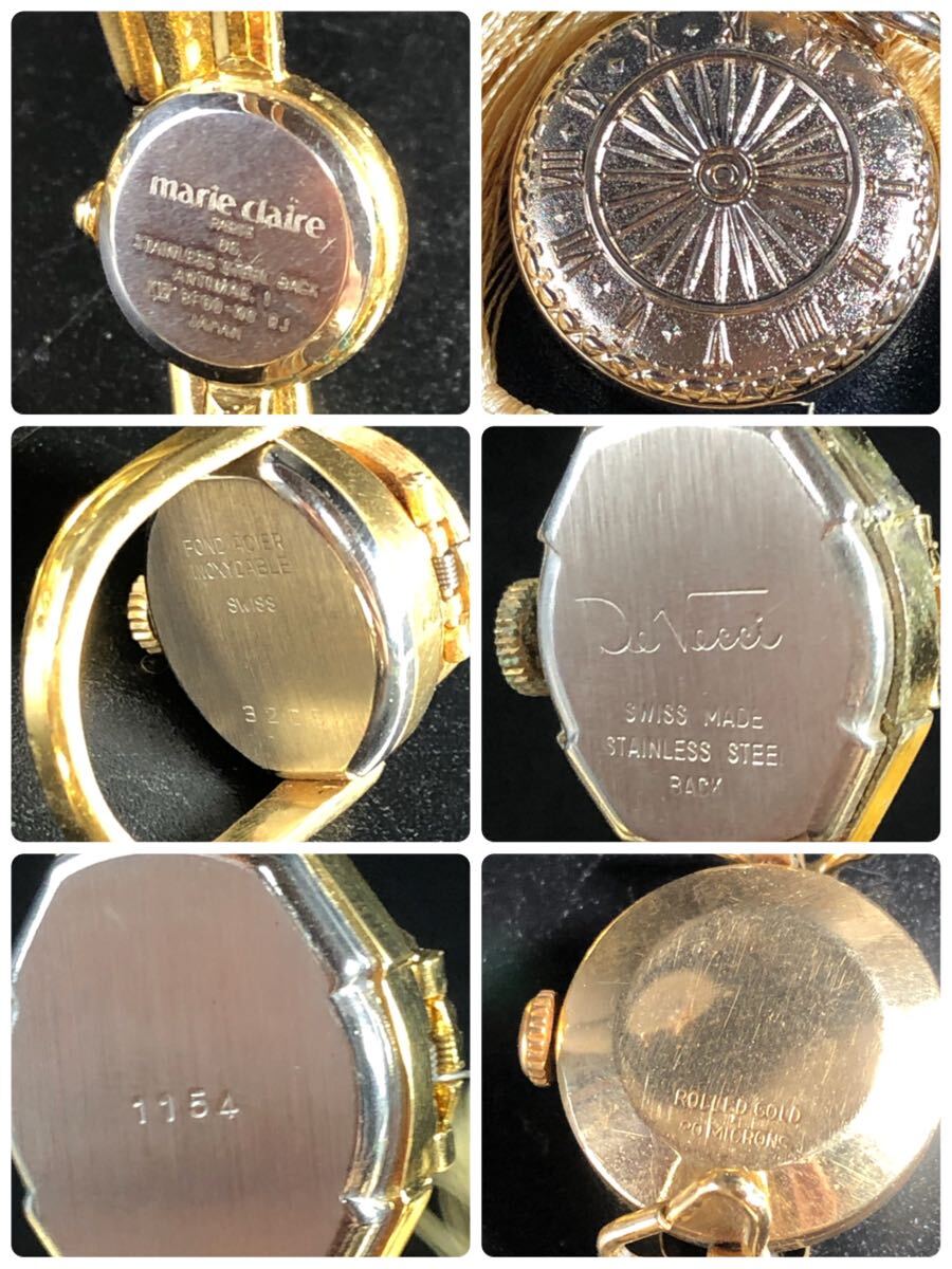 1000円~●★稼働未確認★腕時計 ジュベニア CERTINA ピエールバルマン 他 ゴールド系 QZ まとめ★okoy3279975-207★rt20377_8