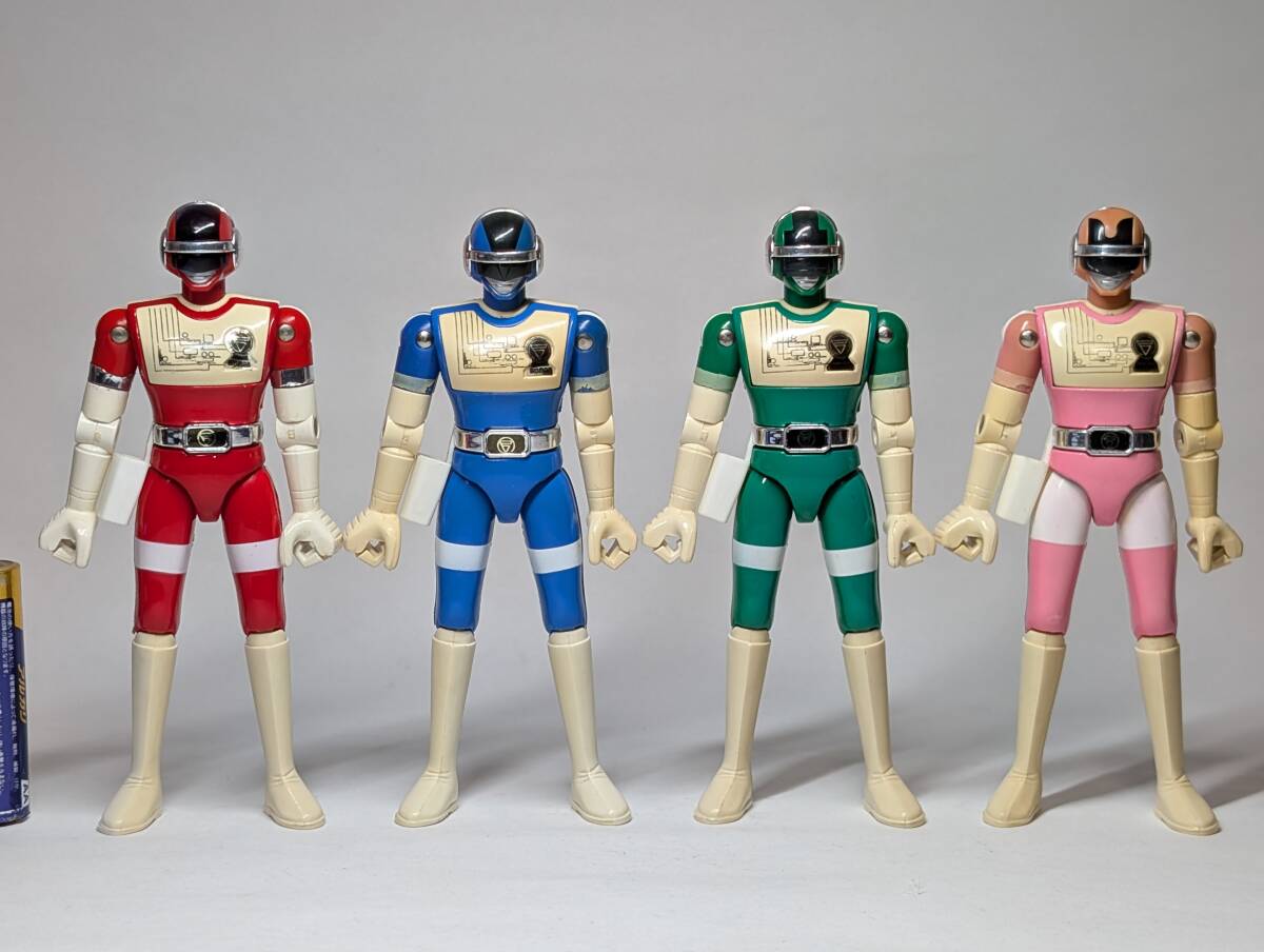 バンダイ ポピー事業部 超電子バイオマン バイオレッド1 グリーン2