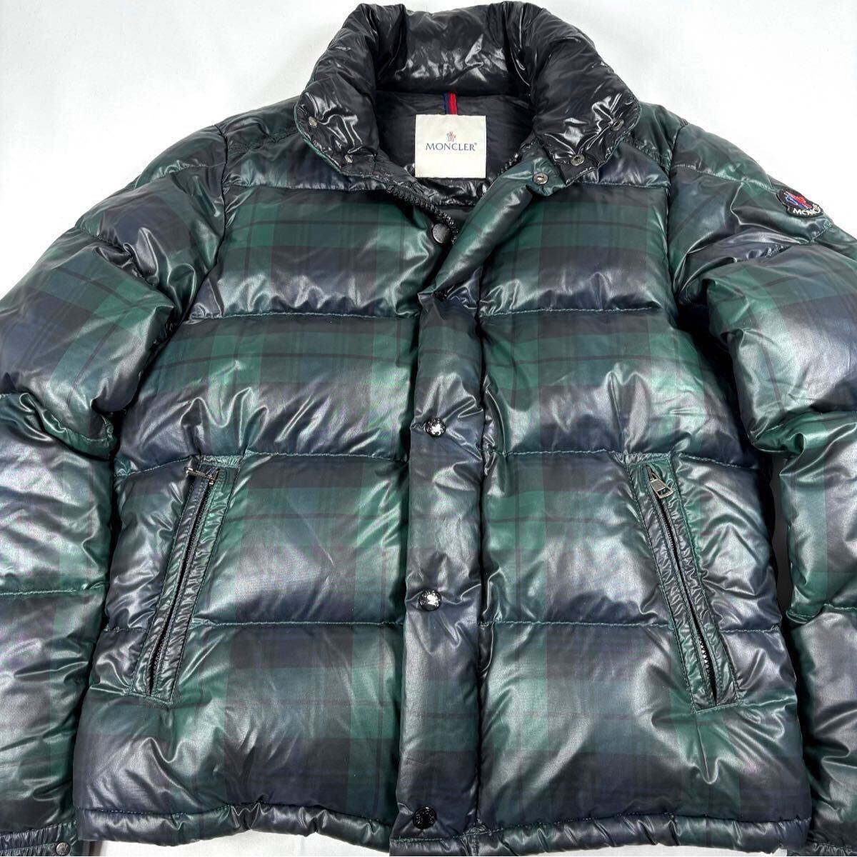 極美品○希少L〜XL!!モンクレール コンブルー 肉厚 極暖 ダウン 