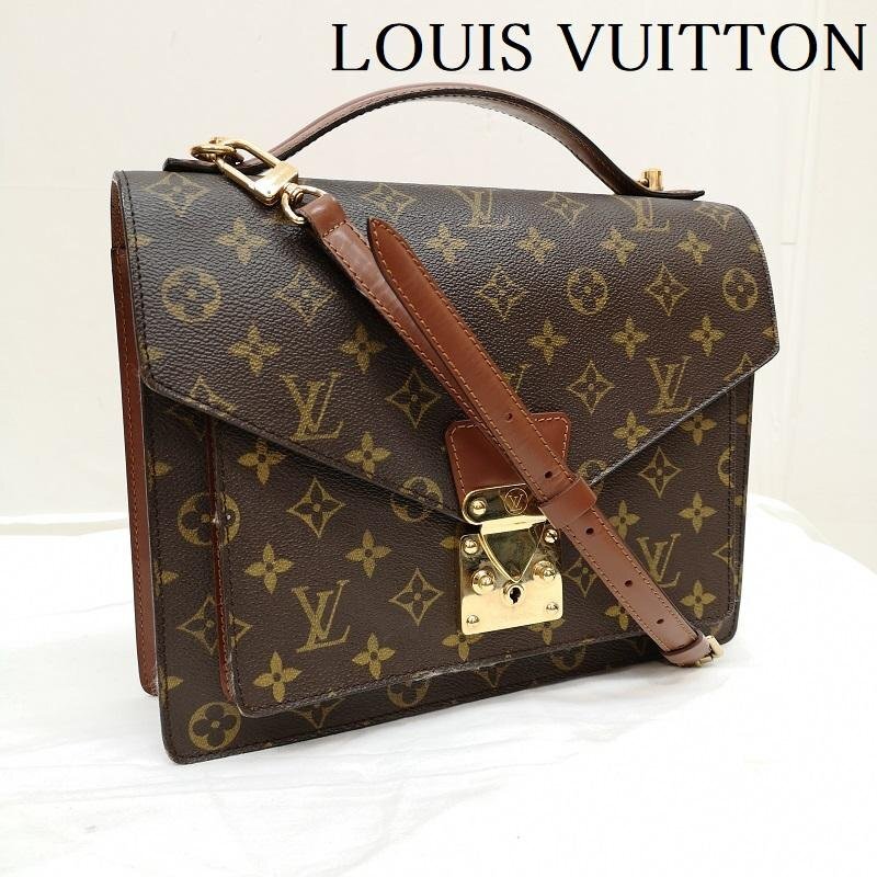 ルイ-Louisヴィトン モノグラム モン-Montソー 2way ハンドバッグ/肩 ルイ-Louisヴィトン モノグラム モン-Montソー 2way ハンドバッグ/肩