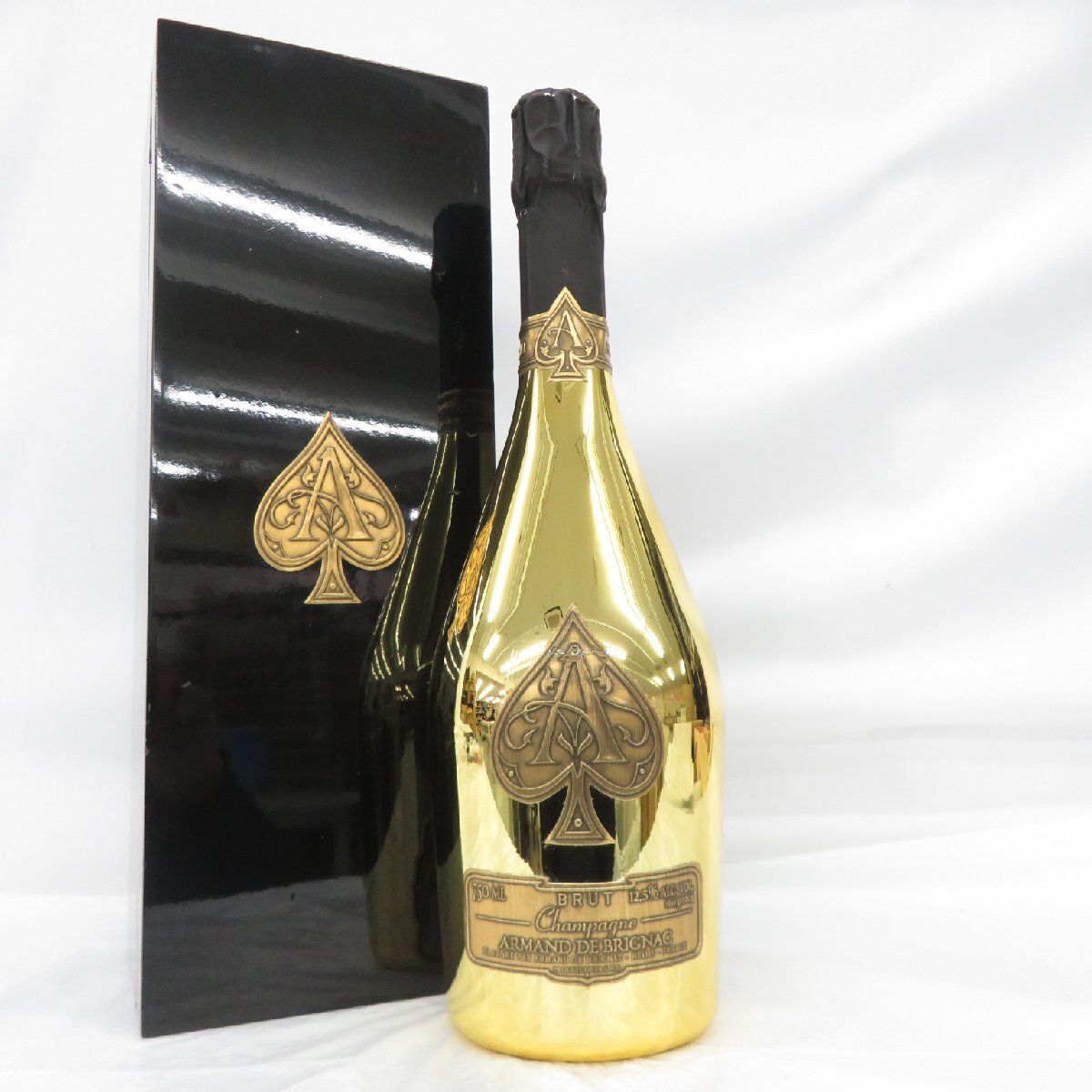 【未開栓】ARMAND DE BRIGNAC アルマン・ド・ブリニャック ブリュット ゴールド シャンパン 750ml 12.5% ケース付 11763822 0117