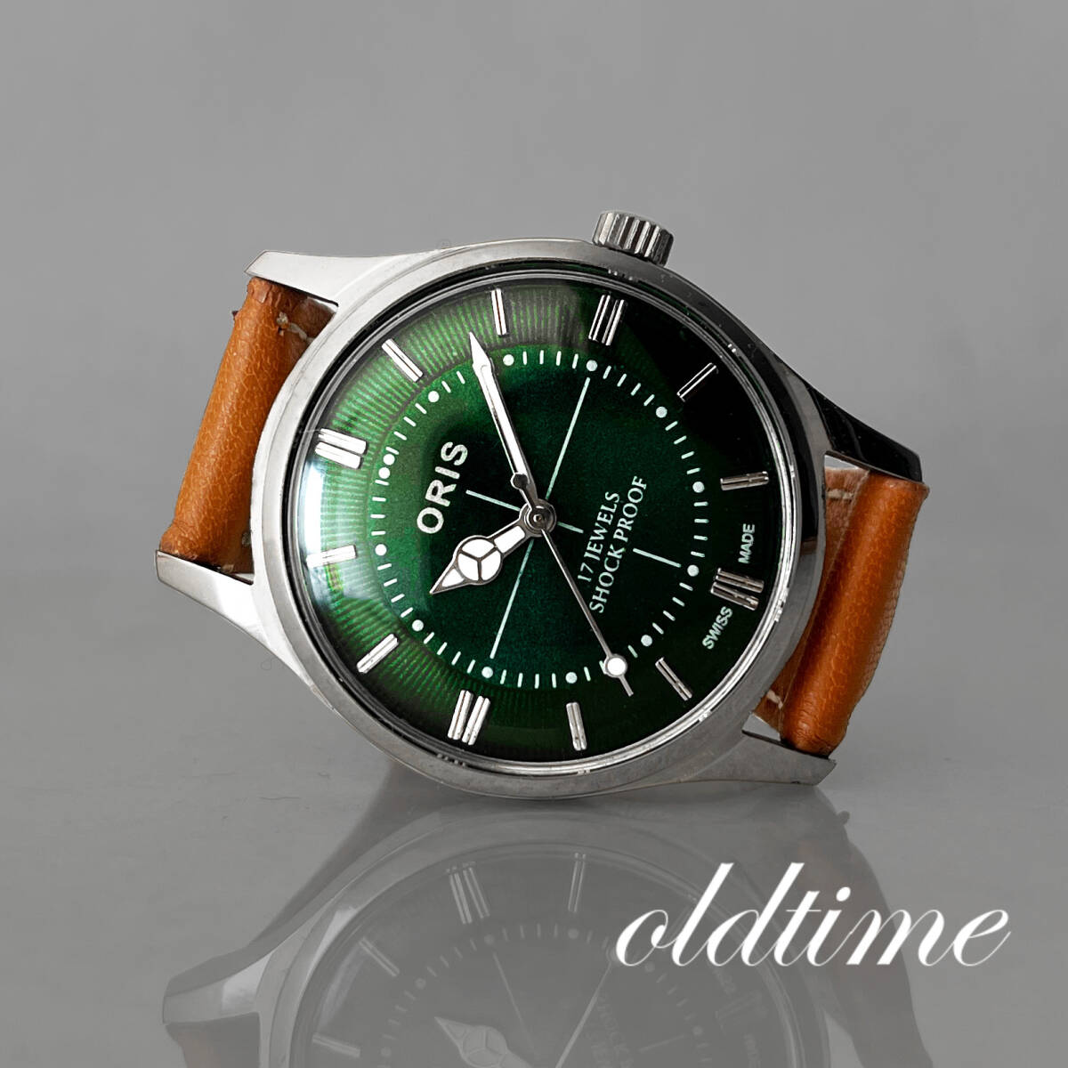 1円 ORIS オリス 7249 手巻 動作品 スモセコ 黒 KN04208T（UU 114