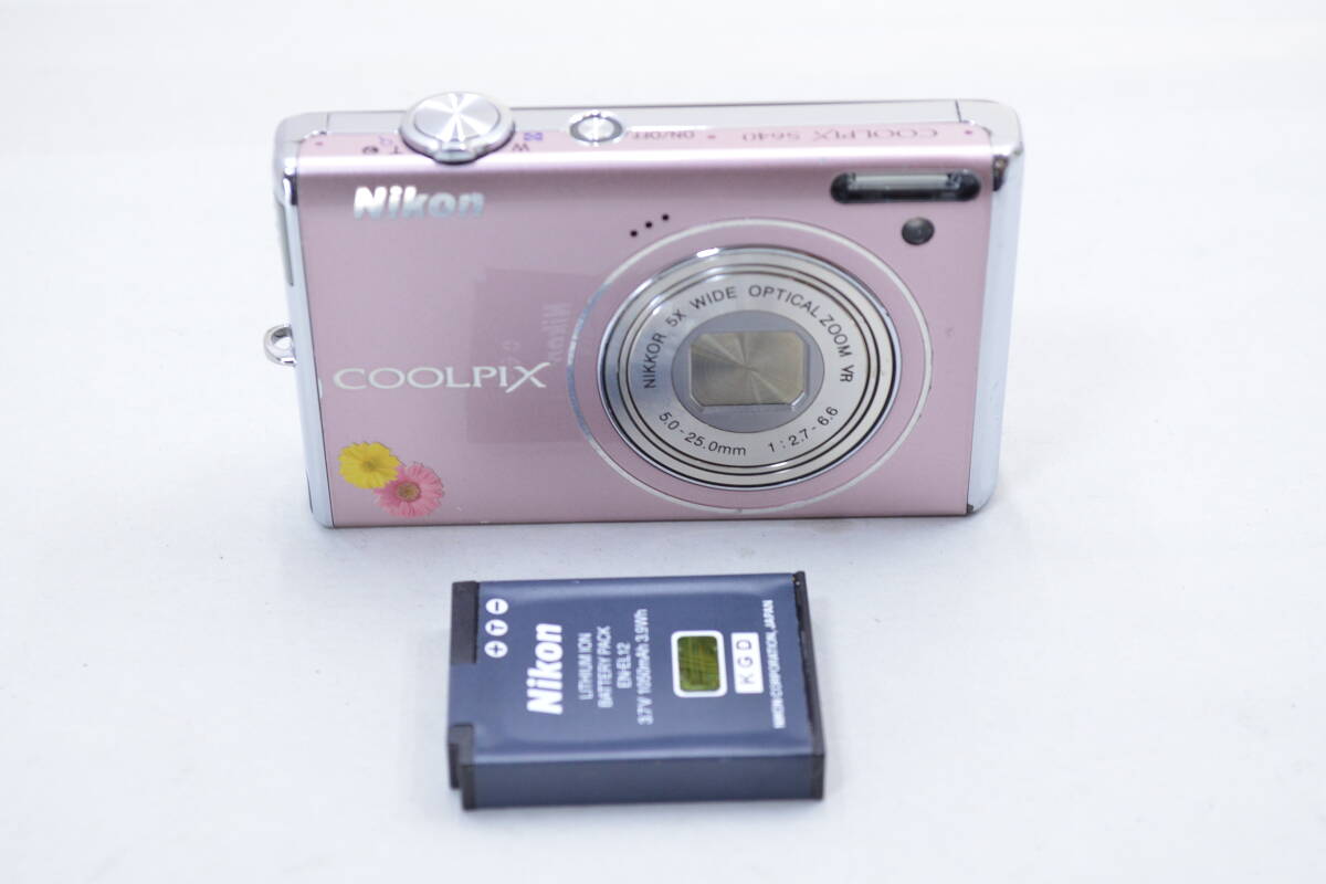 Nikon COOLPIX S640 ピンク 動作確認済み　取り扱い説明書付き ecoま】NIKON COOLPIX S640 ピンク コンパクトデジタルカメラ ☆ 美品