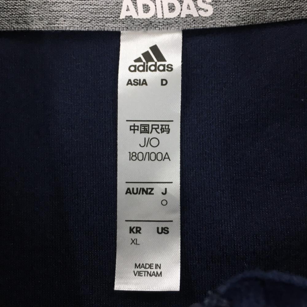 【超美品】アディダス アウターベスト 杢ネイビー 上部切替 メンズ O ゴルフウェア adidas メンズ アディダス adidas 中綿ベスト ネイビー×グレー 有