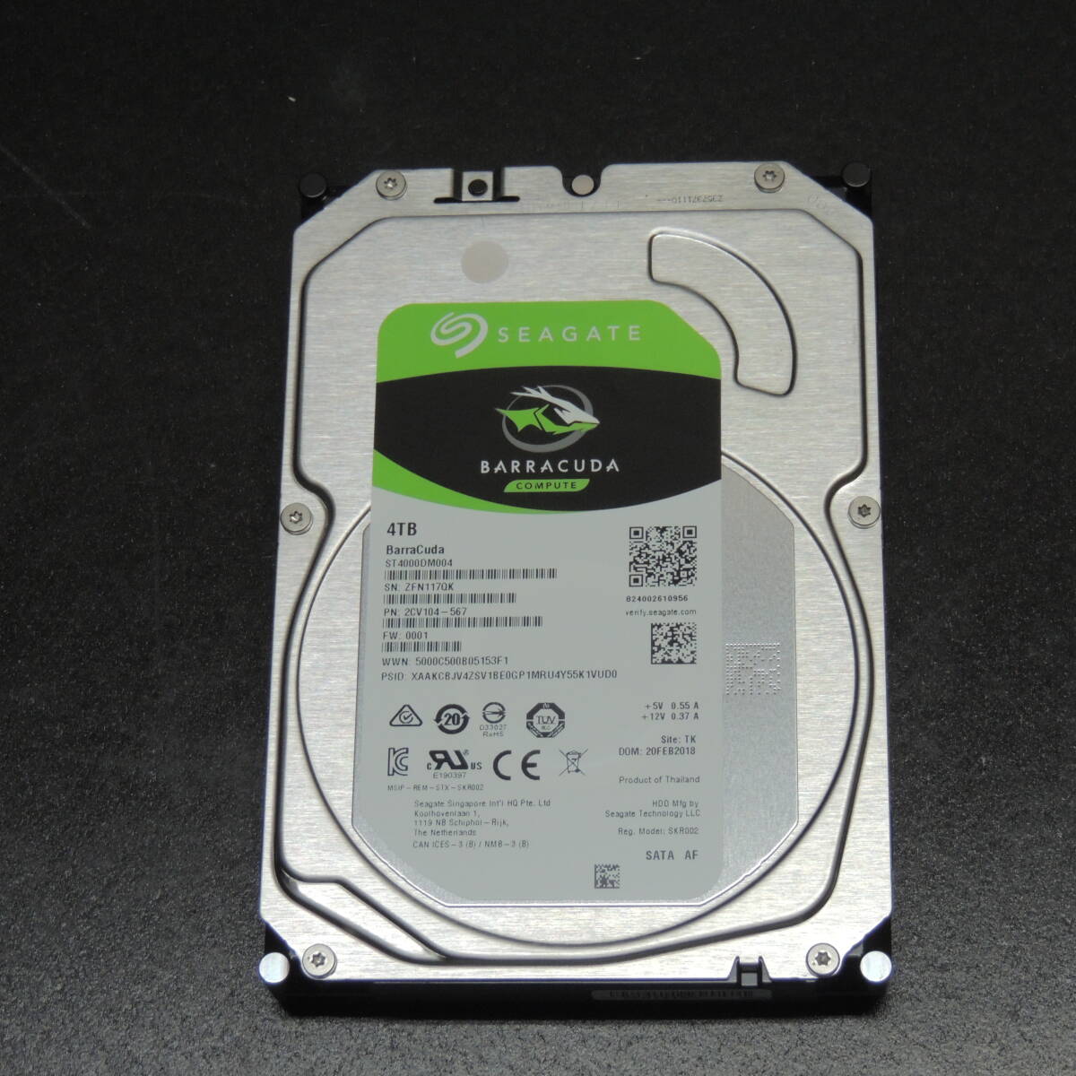中古】TOSHIBA MN08ADA800 HDD 8TB（8000GB ） SATA 3.5インチ 動作 