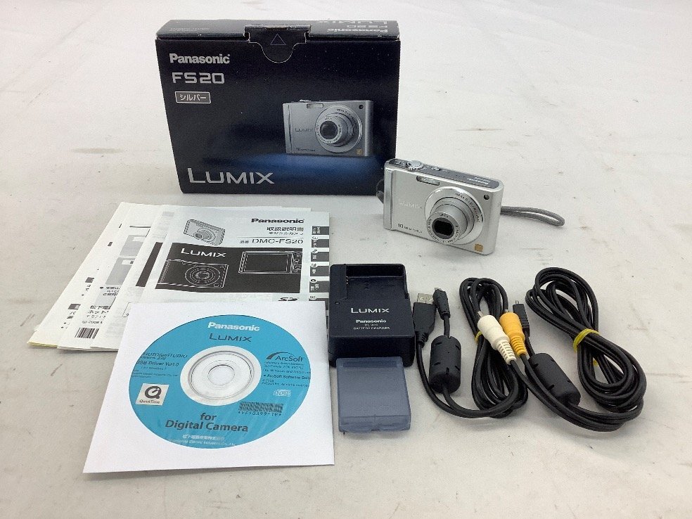 パナソニック コンパクトデジタルカメラ/LUMIX DMC-FS20 通電のみ確認