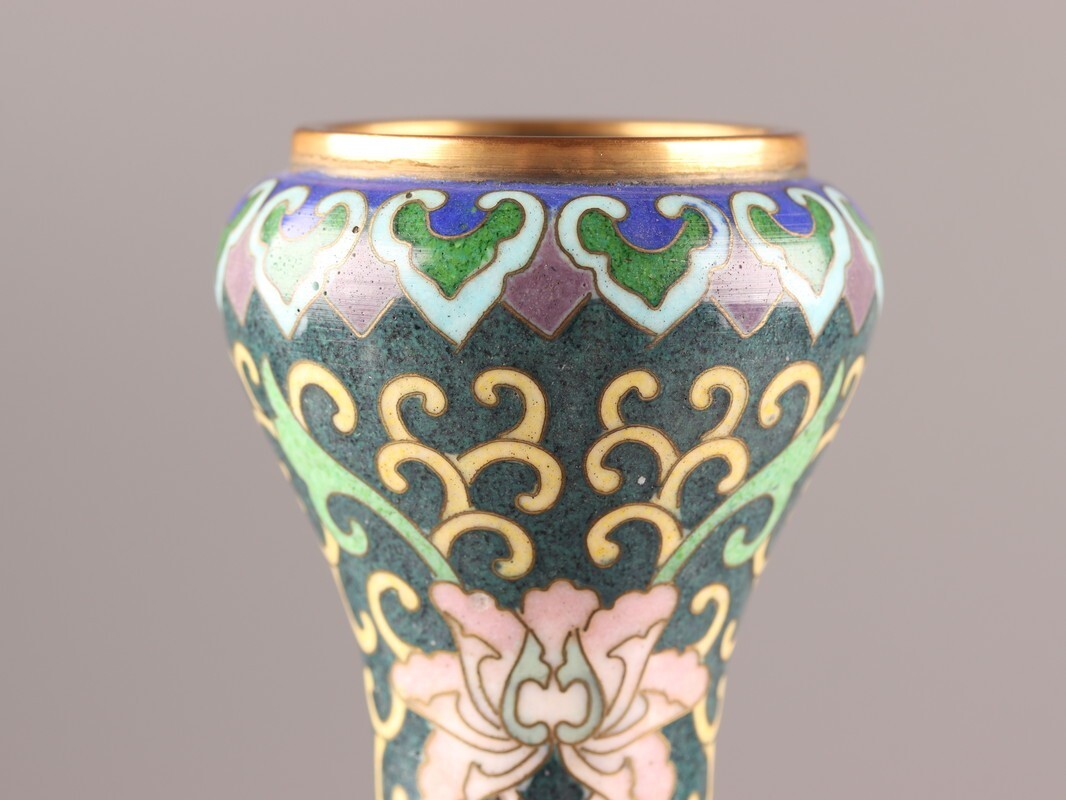 古美術 七宝焼 花瓶 細密細工 極上品 初だし品 2572 Yahoo