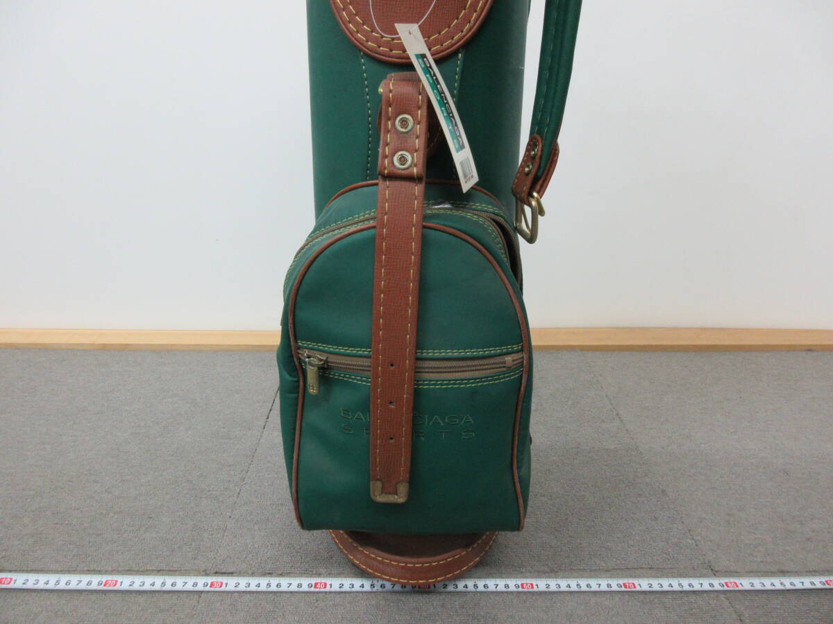 K309【2-2】★ ゴルフショップ在庫品 ゴルフバッグ キャディバッグ BALENCIAGA バレンシアガ 8.0型 PVC 緑 未使用長期保管品_5
