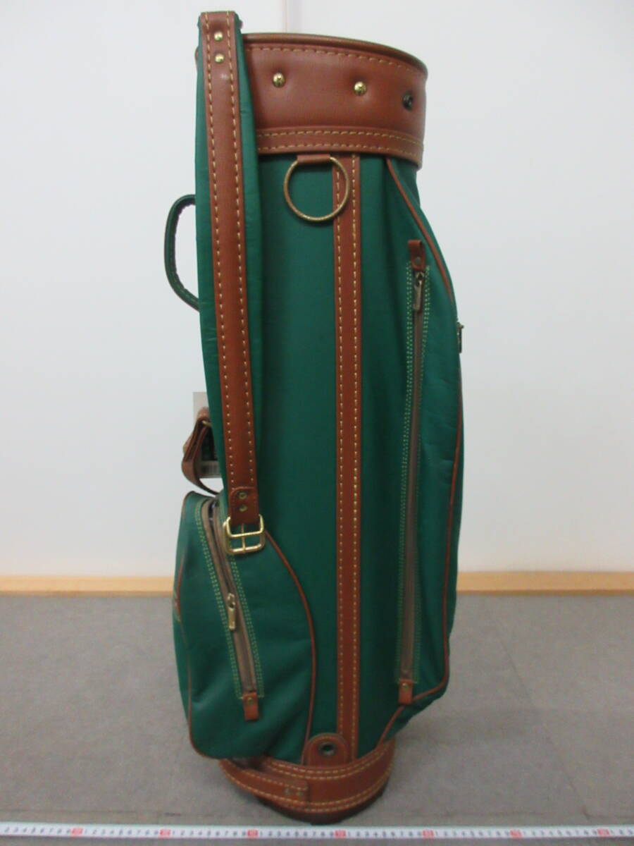 K309【2-2】★ ゴルフショップ在庫品 ゴルフバッグ キャディバッグ BALENCIAGA バレンシアガ 8.0型 PVC 緑 未使用長期保管品_8