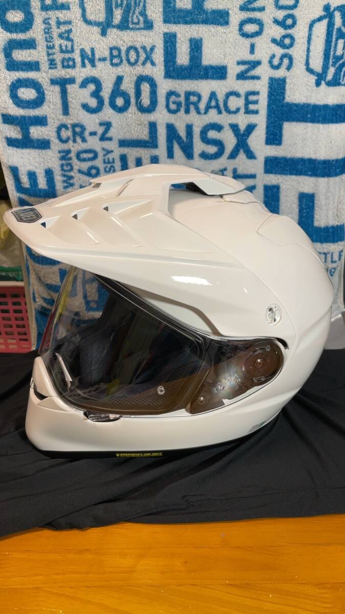 売り切ります！☆SHOEI HORNET ADV ホーネットADV ホワイト 中古美品
