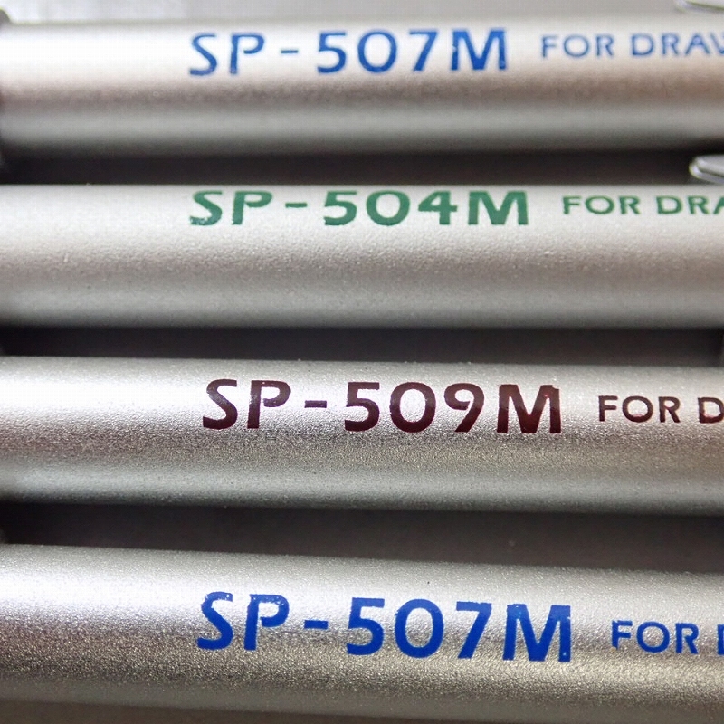 ■FK-10895 OHOT 製図用　シャープペンシル4本まとめ　SP-509M 504M 507M　20250130 シャープペンシル シャーペン 製図用 アルミ軸製図用シャープ SHARPペンシル たのめーるアストラム(ぺんてる)