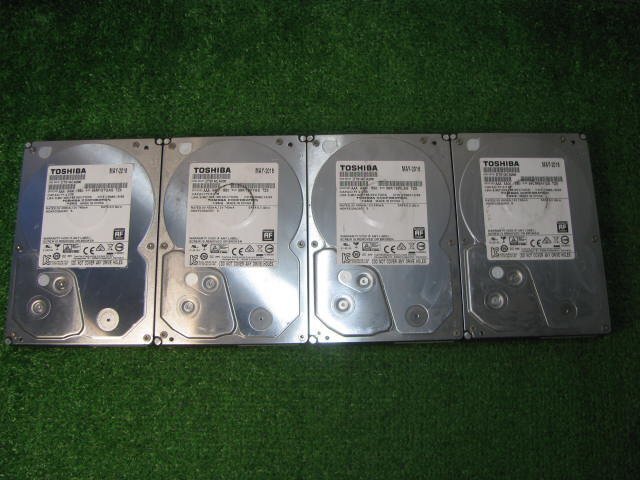 ☆HDD SATA 3.5インチ 2TB 正常 4個 まとめ フォーマット済み WD