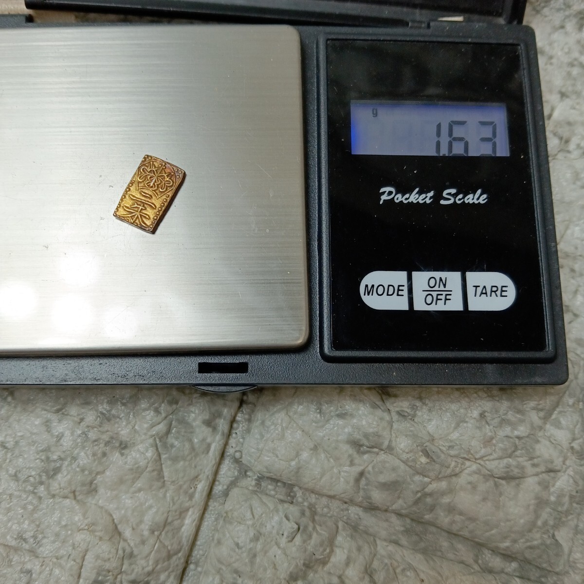 K01z3 二朱金 古銭 半金 硬貨