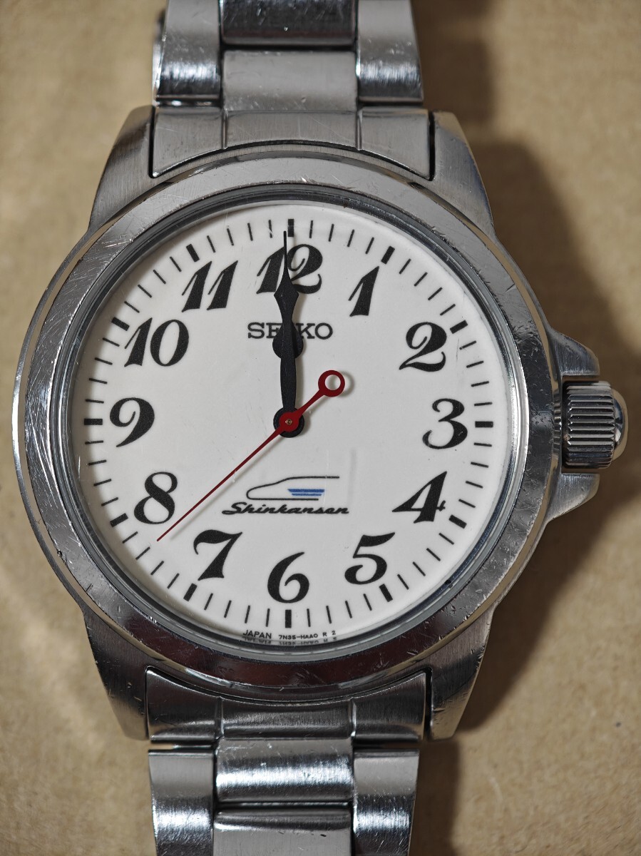 SEIKO JR東海 腕時計 新幹線車掌腕時計、鉄道時計 ルミブライト 車掌