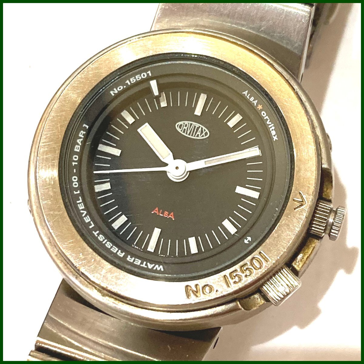 中古 ○SEIKO/セイコー○メンズ 腕時計 V701-2K10 ALBA アルバ ORVITAX 