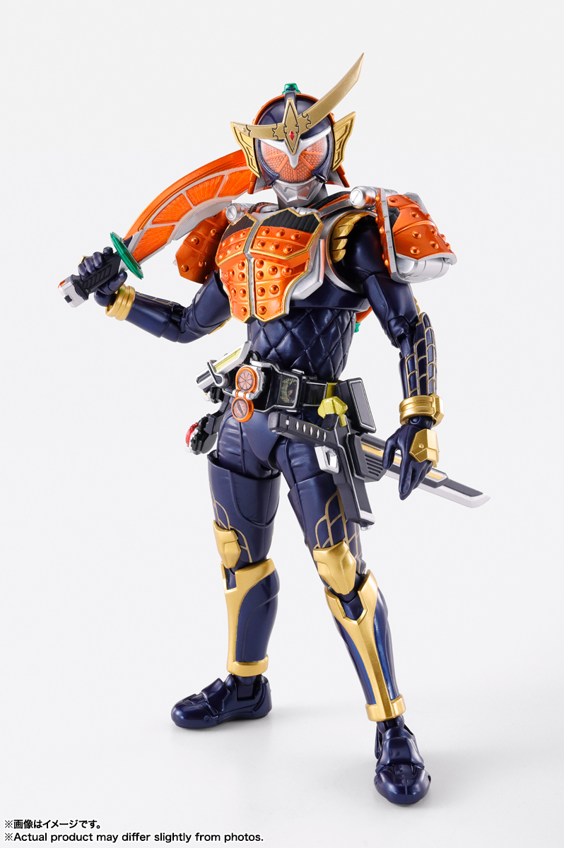 送料無料，人気 絶版 S.H.Figuarts 真骨彫製法 仮面ライダー鎧武 オレンジアームズ(仮面ライダー鎧武/ガイム)｜売買されたオークション情報、yahooの商品情報をアーカイブ公開 - オークファン 仮面ライダー鎧武/ガイム