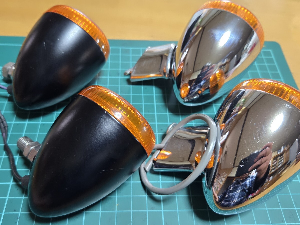 □良品/即決送料無料□ハーレーダビッドソン純正 前後ウインカーセット