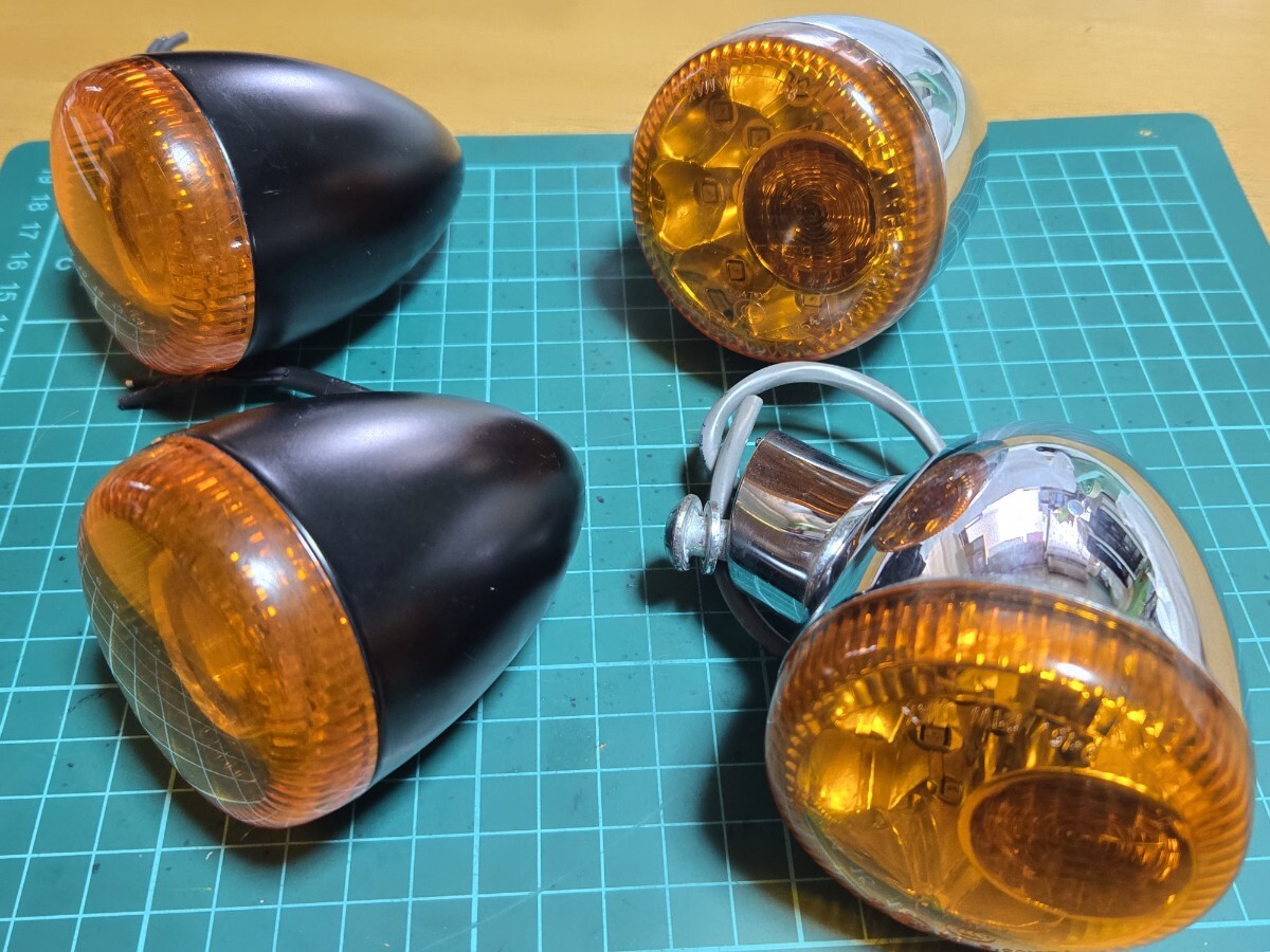 □良品/即決送料無料□ハーレーダビッドソン純正 前後ウインカーセット