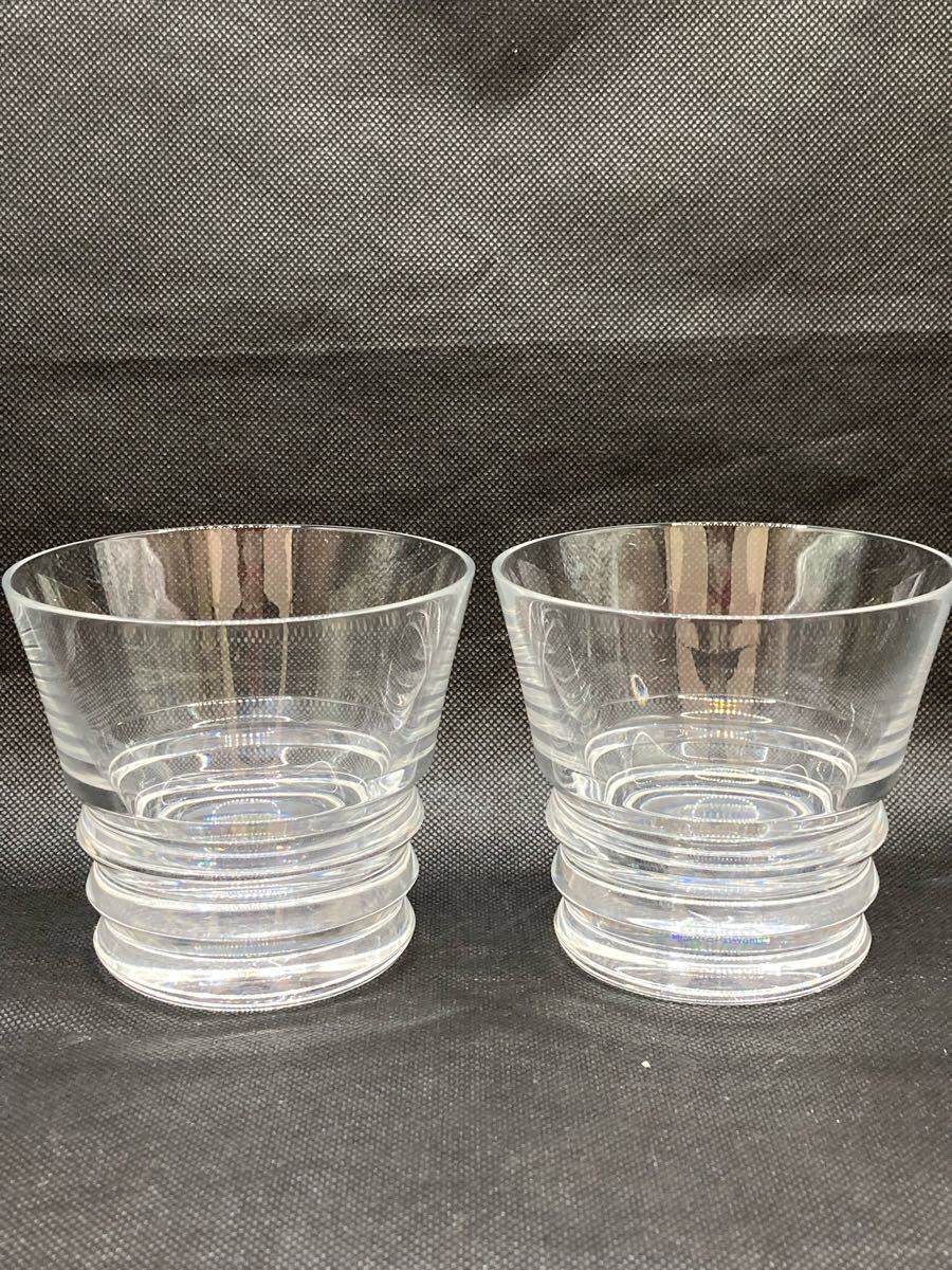 豊富な，限定セール 【中古】Baccarat バカラ ペアグラス 2客 ペア クリスタルグラス 食器 箱無 コップ オシャレ ブランド