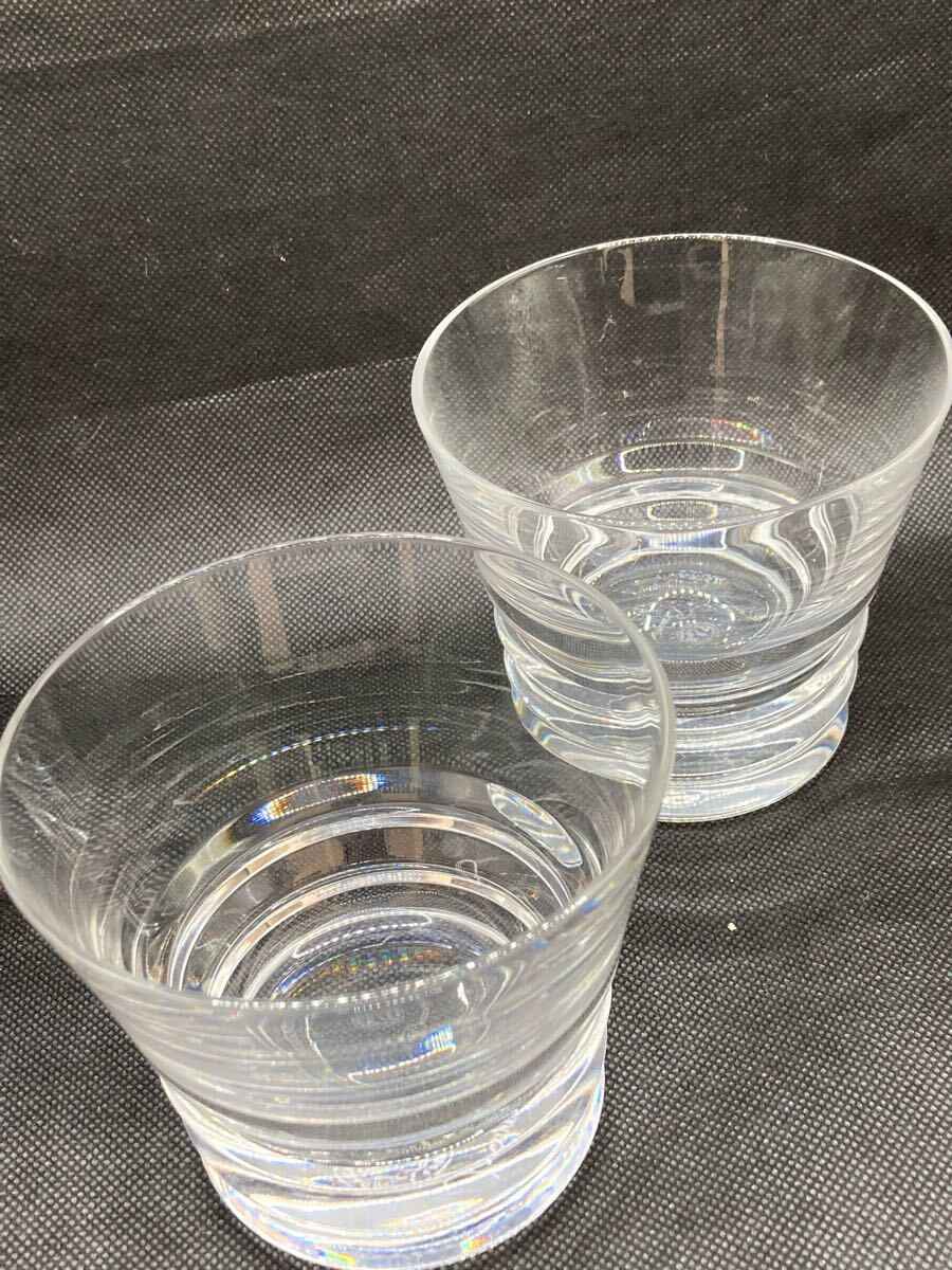 豊富な，限定セール 【中古】Baccarat バカラ ペアグラス 2客 ペア クリスタルグラス 食器 箱無 コップ オシャレ ブランド