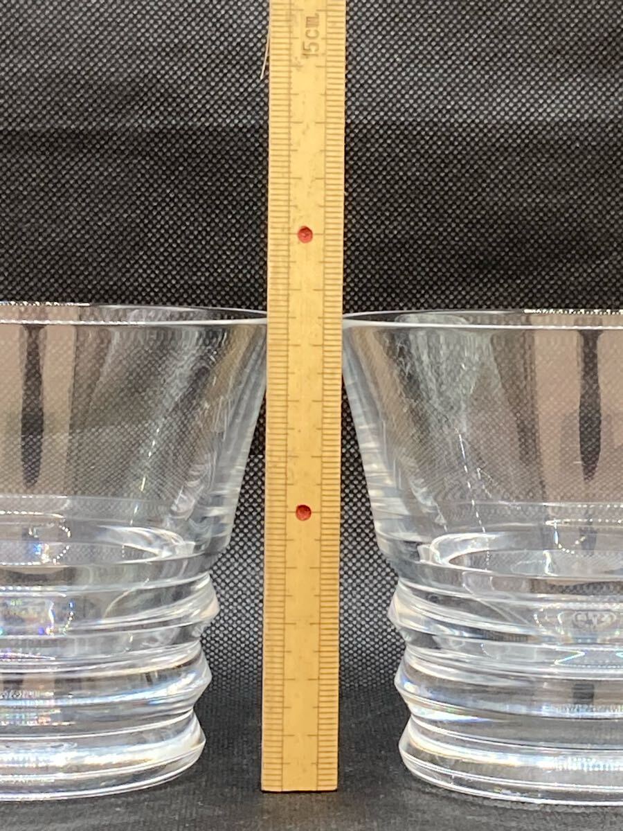 豊富な，限定セール 【中古】Baccarat バカラ ペアグラス 2客 ペア クリスタルグラス 食器 箱無 コップ オシャレ ブランド